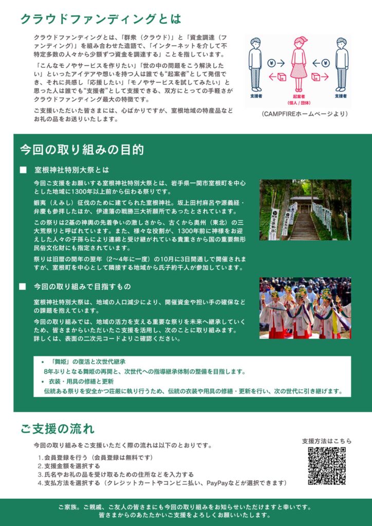 室根大祭2026クラウドファンディングチラシ_裏